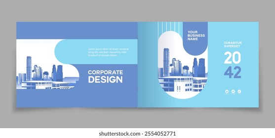 Corporate Book Cover Design Template in A4. Can be adapt to Brochure, Annual Report, Magazine,Poster, Business Presentation, Portfolio, Flyer, Banner, Website.