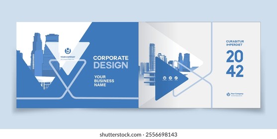 Corporate Book Cover Design Template in A4. Can be adapt to Brochure, Annual Report, Magazine,Poster, Business Presentation, Portfolio, Flyer, Banner, Website.