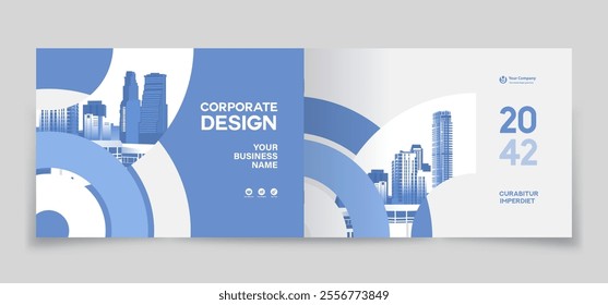 Corporate Book Cover Design Template in A4. Can be adapt to Brochure, Annual Report, Magazine,Poster, Business Presentation, Portfolio, Flyer, Banner, Website.