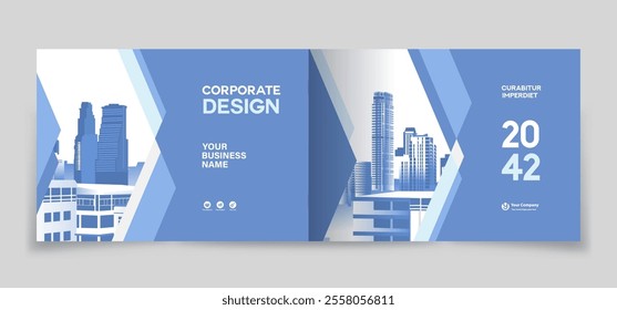 Corporate Book Cover Design Template in A4. Can be adapt to Brochure, Annual Report, Magazine,Poster, Business Presentation, Portfolio, Flyer, Banner, Website.