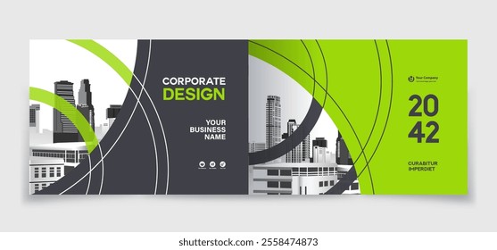 Corporate Book Cover Design Template in A4. Can be adapt to Brochure, Annual Report, Magazine,Poster, Business Presentation, Portfolio, Flyer, Banner, Website.