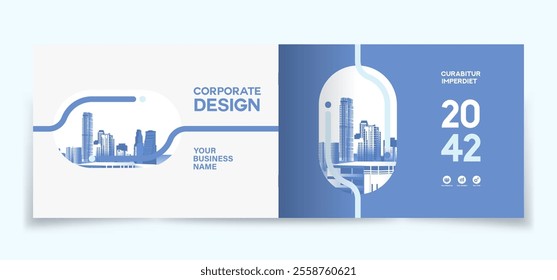 Corporate Book Cover Design Template in A4. Can be adapt to Brochure, Annual Report, Magazine,Poster, Business Presentation, Portfolio, Flyer, Banner, Website.