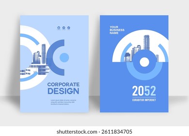 Corporate Book Cover Design Template in A4. Can be adapt to Brochure, Annual Report, Magazine,Poster, Business Presentation, Portfolio, Flyer, Banner, Website.
