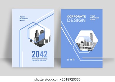 Corporate Book Cover Design Template in A4. Can be adapt to Brochure, Annual Report, Magazine,Poster, Business Presentation, Portfolio, Flyer, Banner, Website.