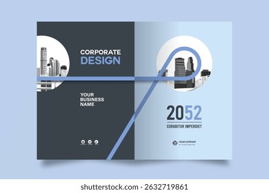 Corporate Book Cover Design Template in A4. Can be adapt to Brochure, Annual Report, Magazine,Poster, Business Presentation, Portfolio, Flyer, Banner, Website.