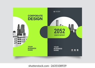 Corporate Book Cover Design Template in A4. Can be adapt to Brochure, Annual Report, Magazine,Poster, Business Presentation, Portfolio, Flyer, Banner, Website.