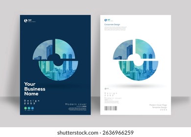 Corporate Book Cover Design Template in A4. Can be adapt to Brochure, Annual Report, Magazine,Poster, Business Presentation, Portfolio, Flyer, Banner, Website.