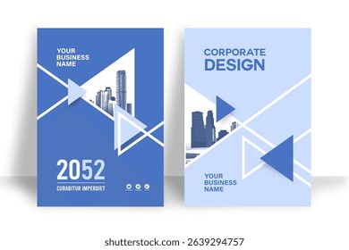 Corporate Book Cover Design Template in A4. Can be adapt to Brochure, Annual Report, Magazine,Poster, Business Presentation, Portfolio, Flyer, Banner, Website.