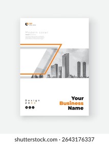 Corporate Book Cover Design Template in A4. Can be adapt to Brochure, Annual Report, Magazine, Poster, Business Presentation, Portfolio, Flyer, Banner, Website.