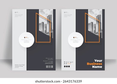 Corporate Book Cover Design Template in A4. Can be adapt to Brochure, Annual Report, Magazine, Poster, Business Presentation, Portfolio, Flyer, Banner, Website.