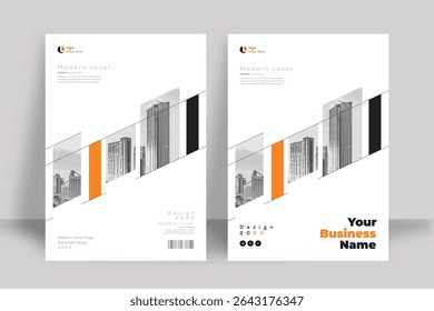 Corporate Book Cover Design Template in A4. Can be adapt to Brochure, Annual Report, Magazine, Poster, Business Presentation, Portfolio, Flyer, Banner, Website.