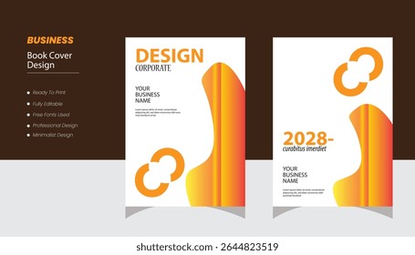 Corporate Book Cover Design Template Magazine,Poster, Business Presentation, Portfolio, Flyer