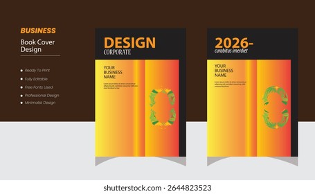 Corporate Book Cover Design Template Magazine,Poster, Business Presentation, Portfolio, Flyer