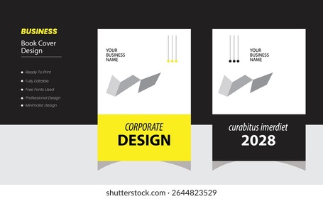 Corporate Book Cover Design Template Magazine,Poster, Business Presentation, Portfolio, Flyer