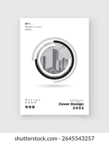 Corporate Book Cover Design Template in A4. Can be adapt to Brochure, Annual Report, Magazine,Poster, Business Presentation, Portfolio, Flyer, Banner, Website.