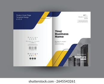 Corporate Book Cover Design Template in A4. Can be adapt to Brochure, Annual Report, Magazine,Poster, Business Presentation, Portfolio, Flyer, Banner, Website.