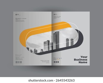 Corporate Book Cover Design Template in A4. Can be adapt to Brochure, Annual Report, Magazine,Poster, Business Presentation, Portfolio, Flyer, Banner, Website.