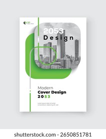 Corporate Book Cover Design Template in A4. Can be adapt to Brochure, Annual Report, Magazine, Poster, Business Presentation, Portfolio, Flyer, Banner, Website.
