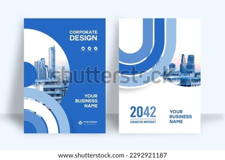 Corporate Book Cover Design Template in A4. Can be adapt to Brochure, Annual Report, Magazine,Poster, Business Presentation, Portfolio, Flyer, Banner, Website.