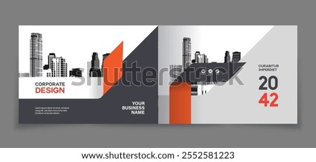 Corporate Book Cover Design Template in A4. Can be adapt to Brochure, Annual Report, Magazine,Poster, Business Presentation, Portfolio, Flyer, Banner, Website.