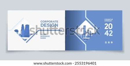 Corporate Book Cover Design Template in A4. Can be adapt to Brochure, Annual Report, Magazine,Poster, Business Presentation, Portfolio, Flyer, Banner, Website.