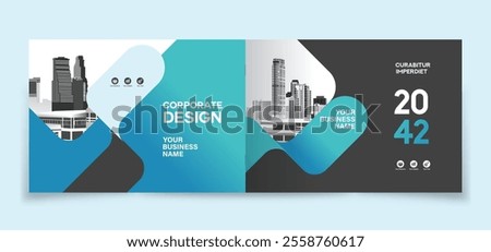 Corporate Book Cover Design Template in A4. Can be adapt to Brochure, Annual Report, Magazine,Poster, Business Presentation, Portfolio, Flyer, Banner, Website.