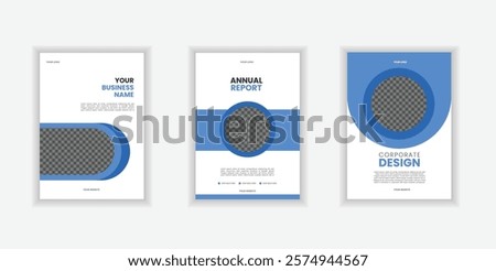 Corporate Book Cover Design Template in A4. Can be adapt to Brochure, Annual Report, Magazine,Poster, Business Presentation, Portfolio, Flyer, Banner, Website.