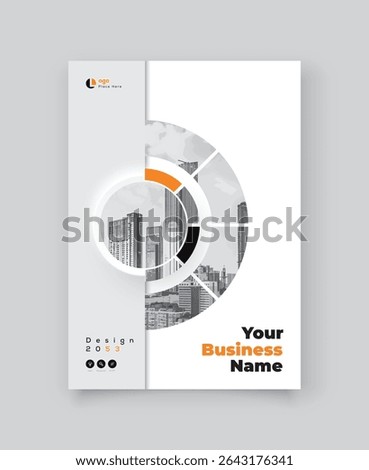 Corporate Book Cover Design Template in A4. Can be adapt to Brochure, Annual Report, Magazine, Poster, Business Presentation, Portfolio, Flyer, Banner, Website.