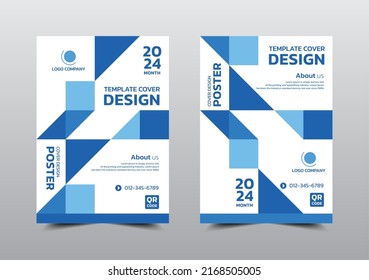 Corporate book layout design template. Business Financial for background, Fold leaflet, Flyer, Magazine, Annual report, Book Cover, Flat style vector illustration artwork A4 size.