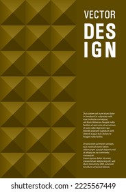 Corporate booklet front page template sample graphic design. Memphis style trendy pamphlet template sample vector. Tile geometric shapes theme A4 cover design