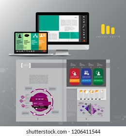 Corporate booklet or presentation templates