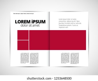 Corporate booklet or presentation templates. Easy for use in flyer, vector