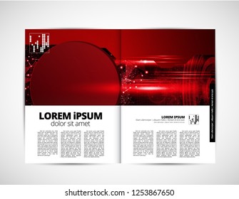Corporate booklet or presentation templates. Easy for use in flyer, vector