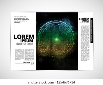 Corporate booklet or presentation templates. Easy for use in flyer, vector