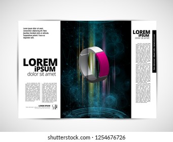 Corporate booklet or presentation templates. Easy for use in flyer, vector