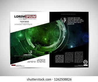 Corporate booklet or presentation templates. Easy for use in flyer, vector