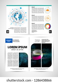 corporate booklet or presentation templates. Easy for use in flyer, vector