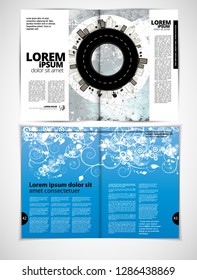 corporate booklet or presentation templates. Easy for use in flyer, vector