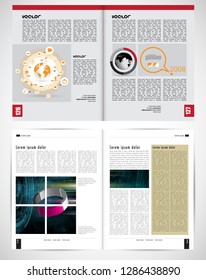 folletos corporativos o plantillas de presentación. Fácil de usar en volante, vector