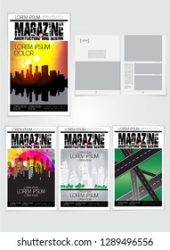 Corporate booklet or presentation templates. Easy for use in flyer, vector