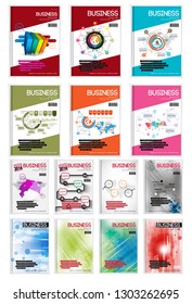 Corporate Booklet oder Präsentationsvorlagen. Einfach in Flyer, Vektorgrafik