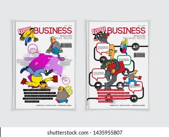 Corporate booklet or presentation templates. Easy for use in flyer, vector