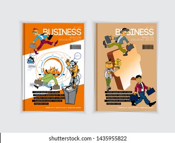 Corporate booklet or presentation templates. Easy for use in flyer, vector