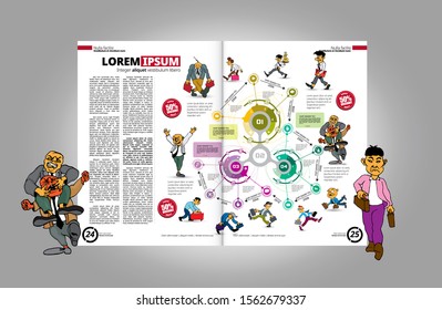 Corporate booklet or presentation templates. Easy for use in flyer, vector