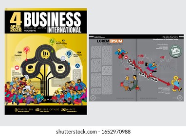 Plantillas de folletos o presentaciones corporativas. Fácil de usar en volante, vectorial