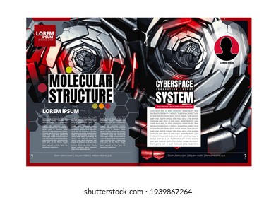 Corporate booklet or presentation templates. Easy for use in flyer, vector