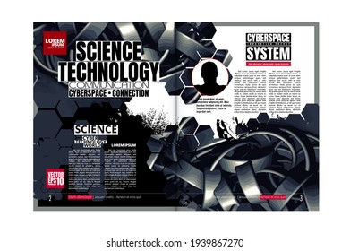Corporate booklet or presentation templates. Easy for use in flyer, vector