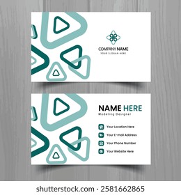 Corporate branding card template vector