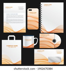 Corporate Branding Identity Set Letterhead, Mobile Cover, Cup, Bag, Cd Cover And Envelope.