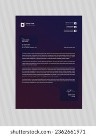 Corporate Branding Letterhead Design Template